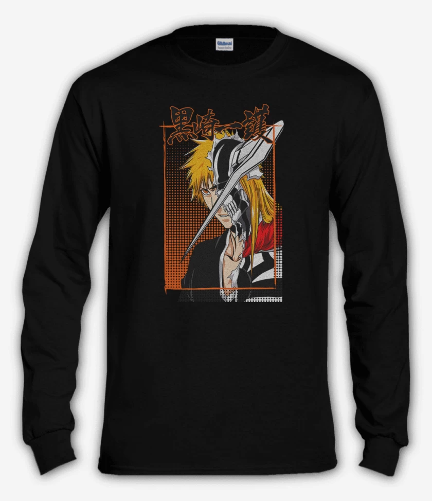 Polera manga larga Negro de Bleach 3