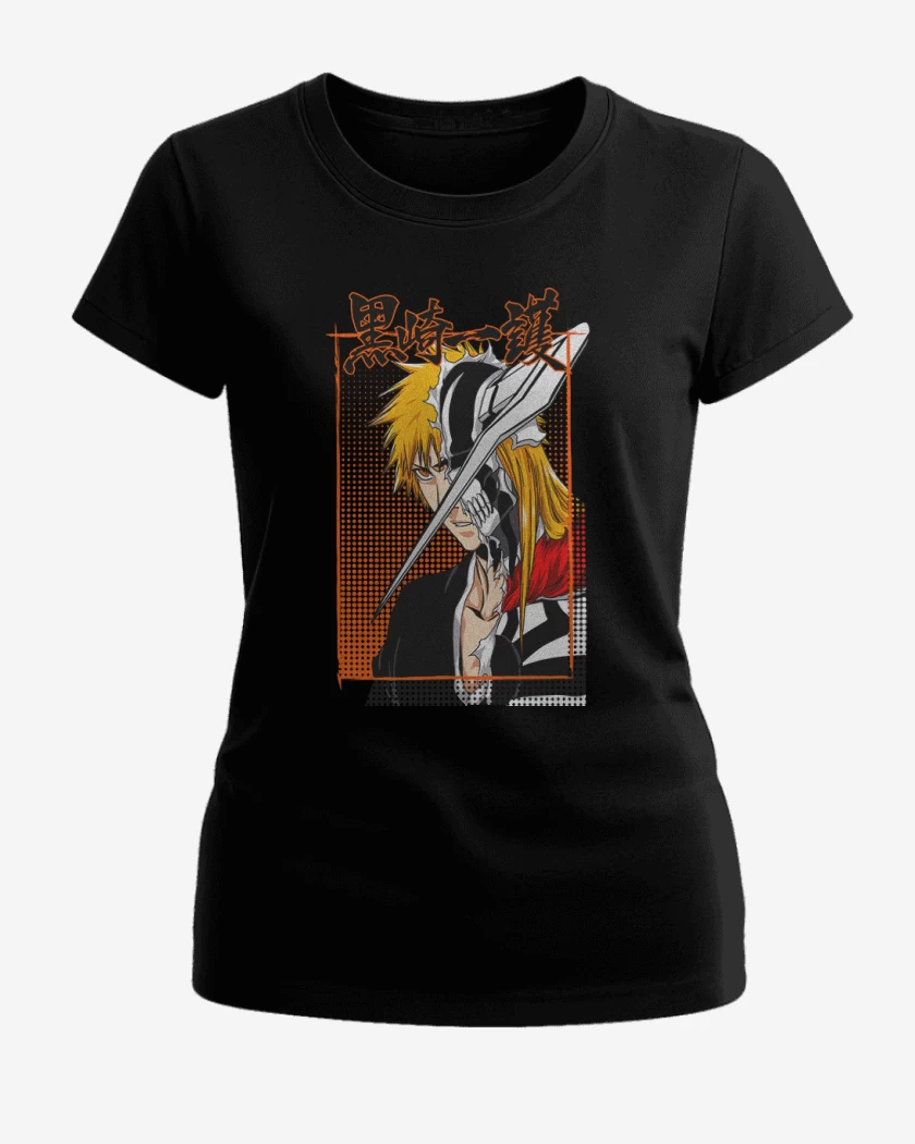 Polera de Mujer Negro de Bleach 3
