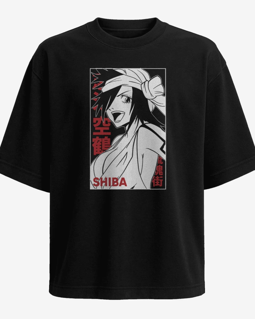Polera Oversize Negro de Shiba
