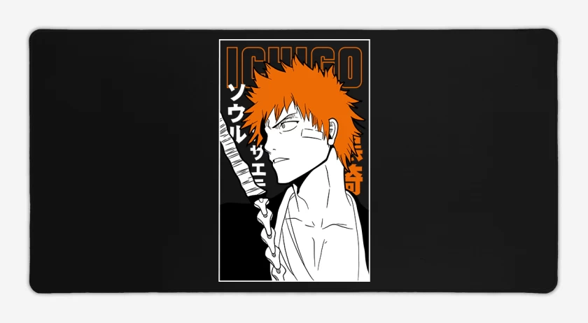 Mouse pad Gamer Negro de Ichigo bleach