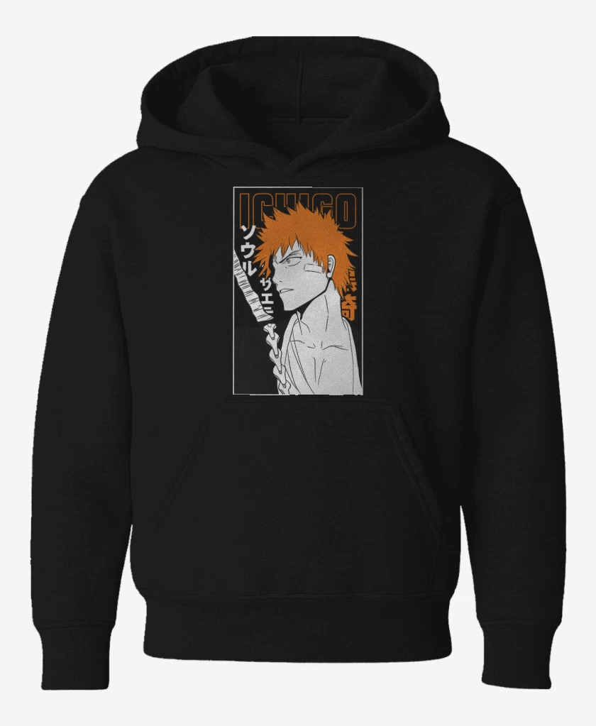 Poleron de niño Negro de Ichigo bleach