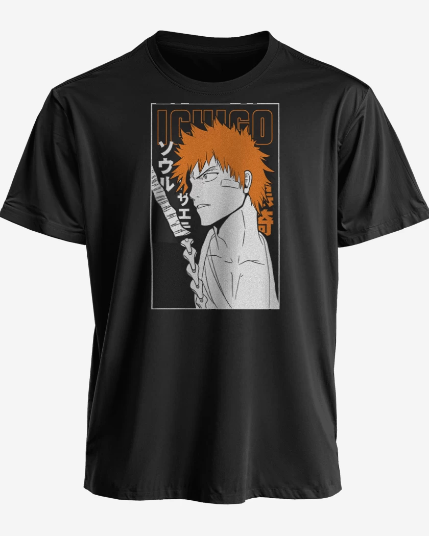 Polera premium Negro de Ichigo bleach