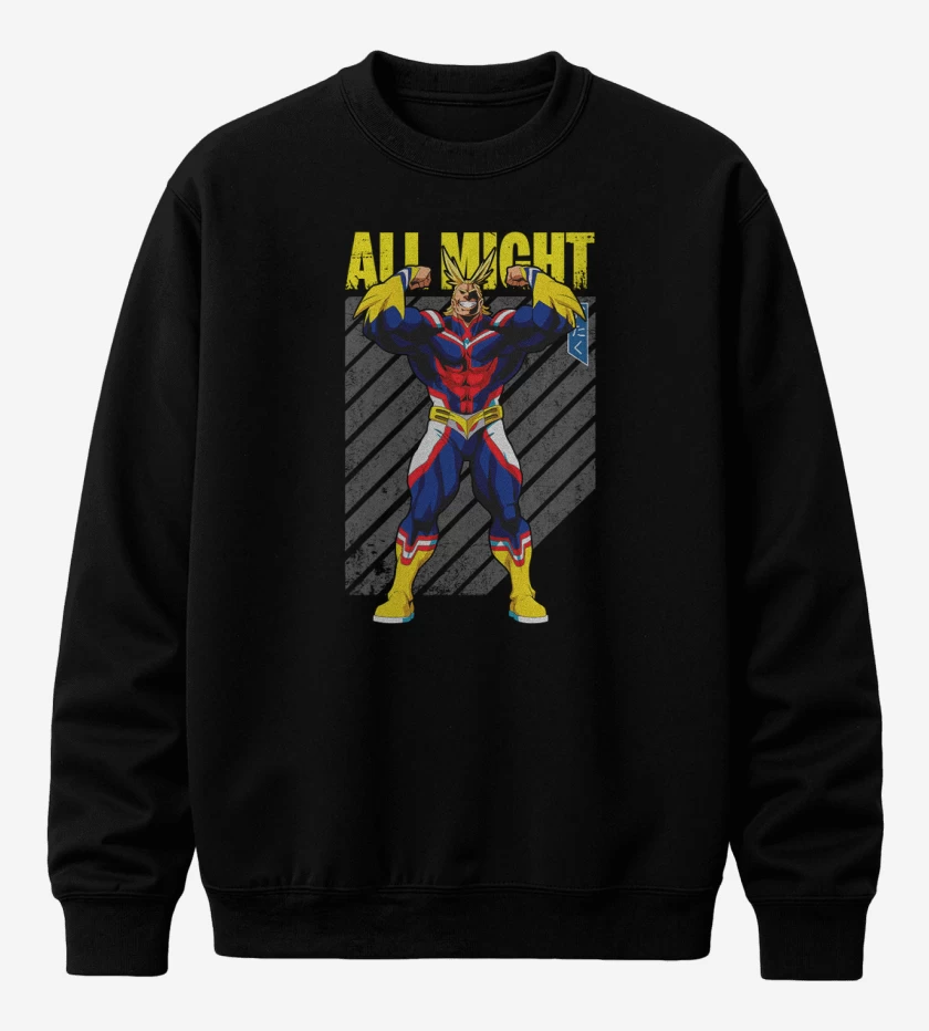 Poleron polo Negro de All might 1