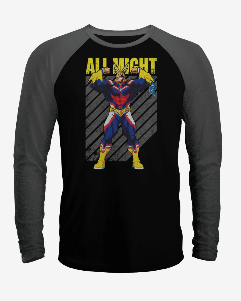 Polera Raglan All might 1