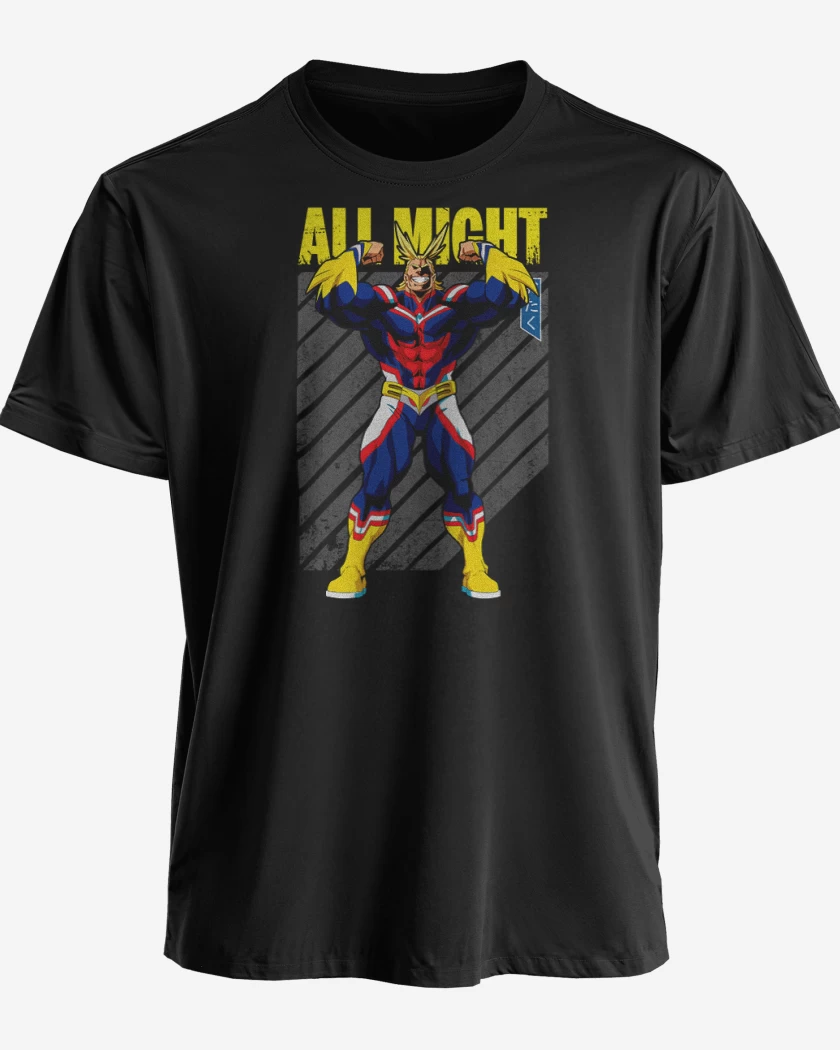 Polera premium Negro de All might 1