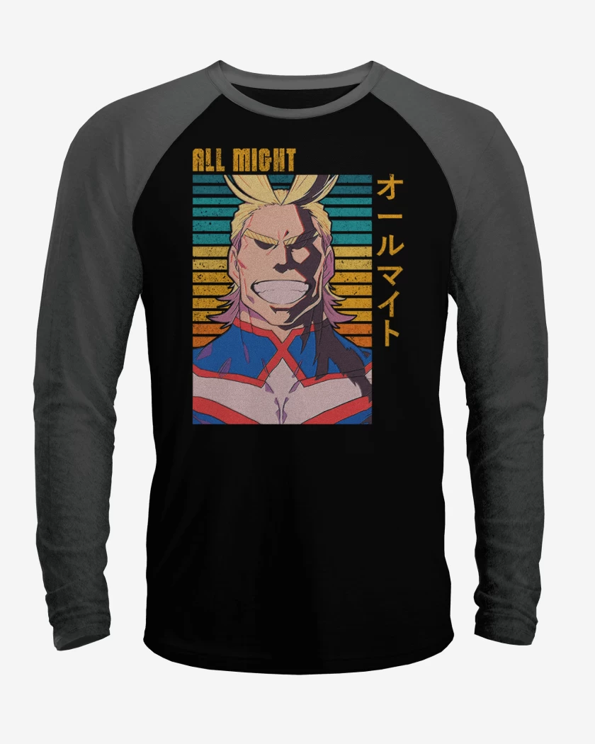 Polera Raglan All might 2