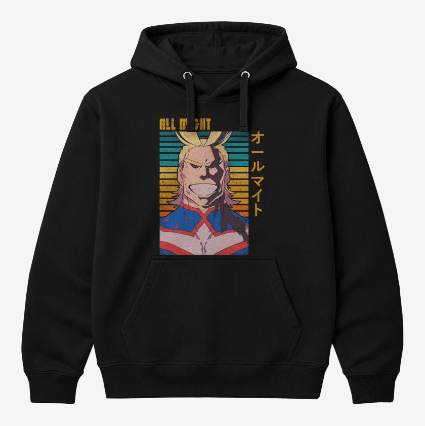 Polerón Canguro Negro de All might 2