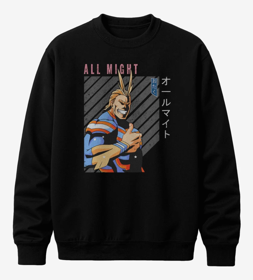 Poleron polo Negro de All might 3