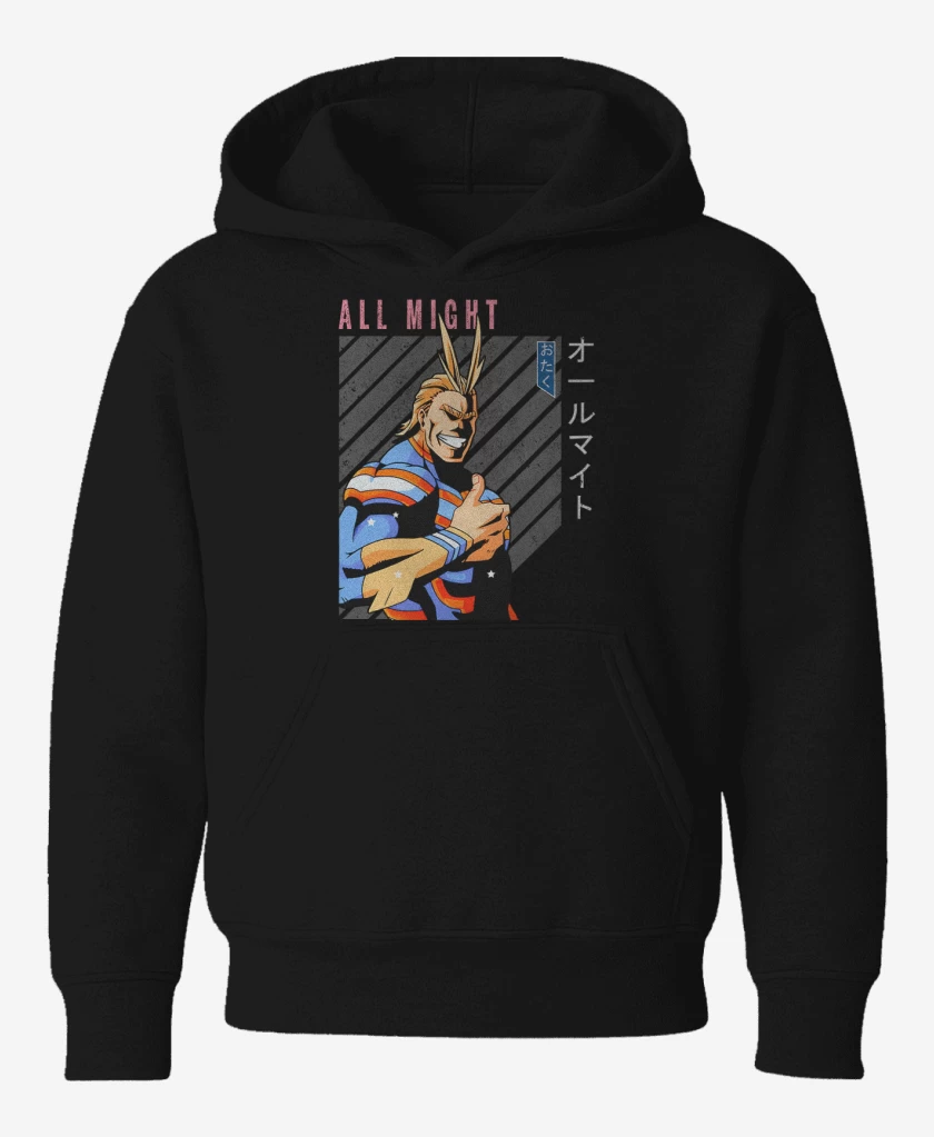 Poleron de niño Negro de All might 3