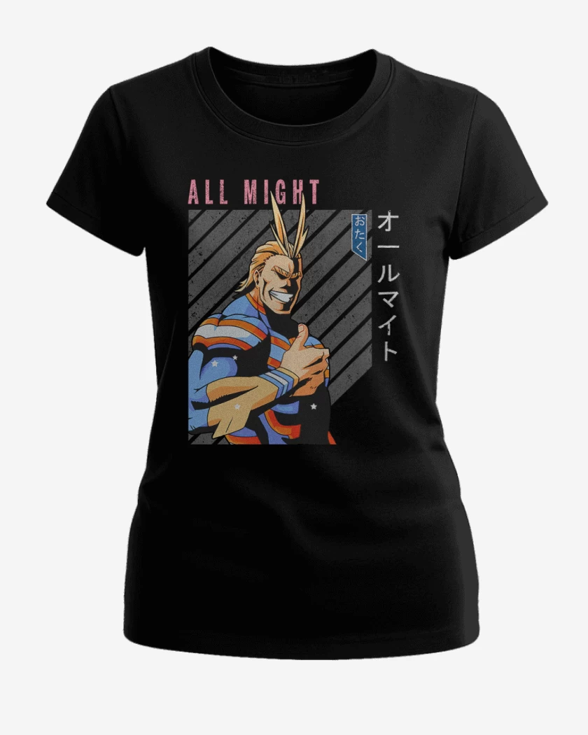 Polera de Mujer All might 3