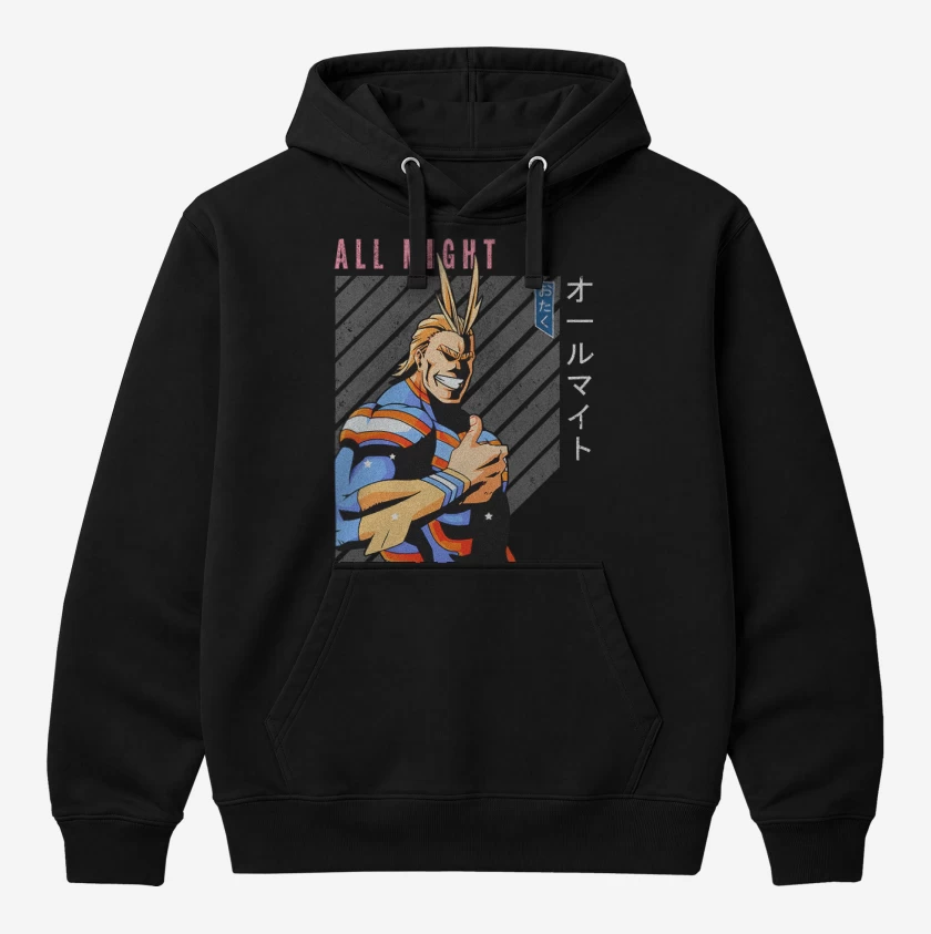 Polerón Canguro Negro de All might 3