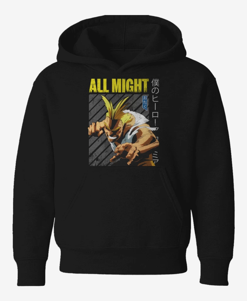 Poleron de niño Negro de All might 4