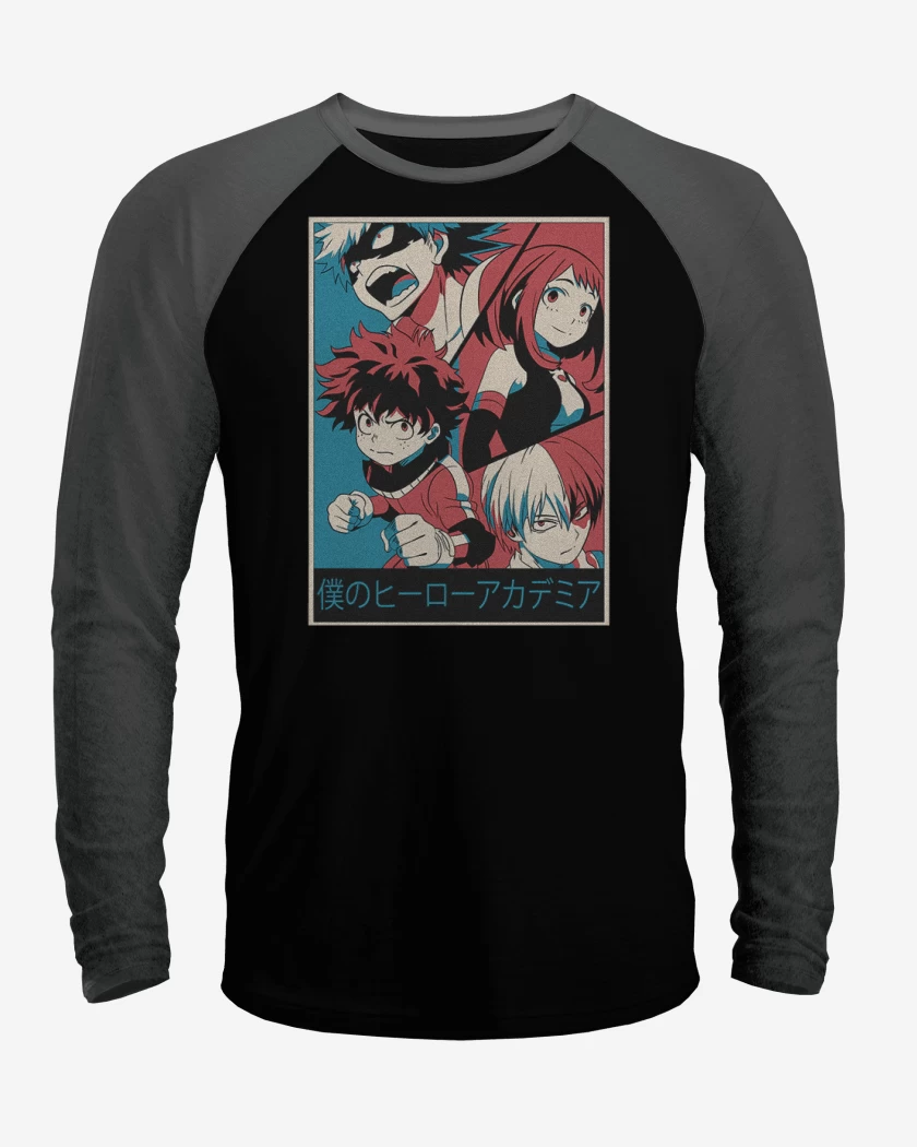 Polera Raglan Boku no Heros