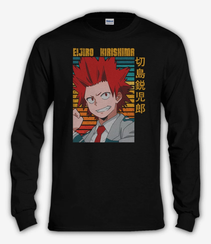 Polera manga larga Negro de Kirishima 1