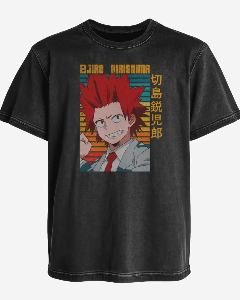 Polera desgastada Negro de Kirishima 1