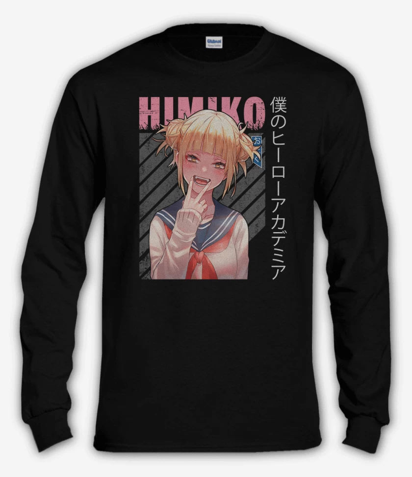 Polera manga larga Negro de Himiko toga 2