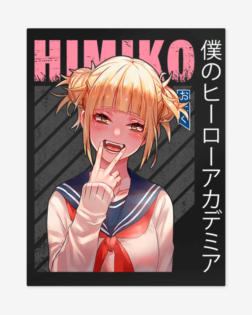 Print metalico Negro de Himiko toga 2