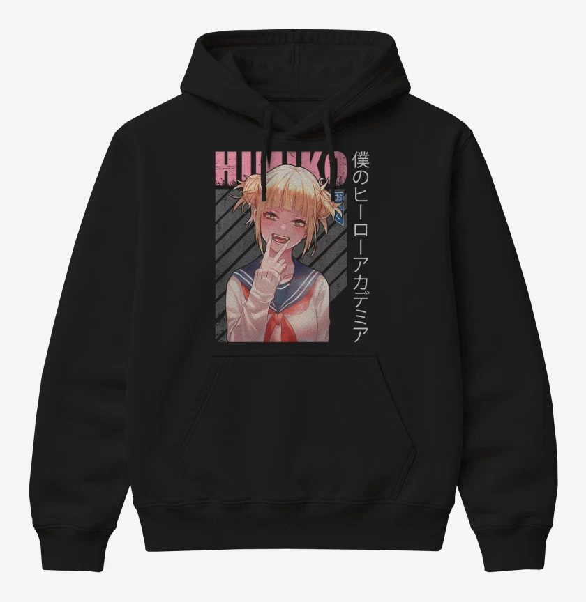 Poleron Canguro básico Negro de Himiko toga 2