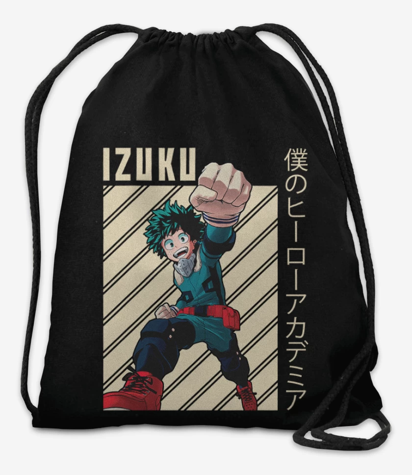 Mochila Negro de Izuku midoriya