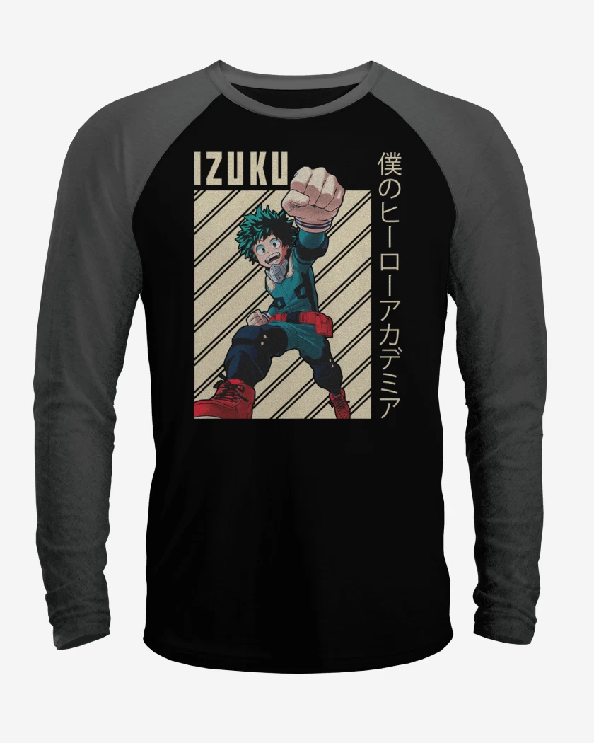 Polera Raglan Izuku midoriya