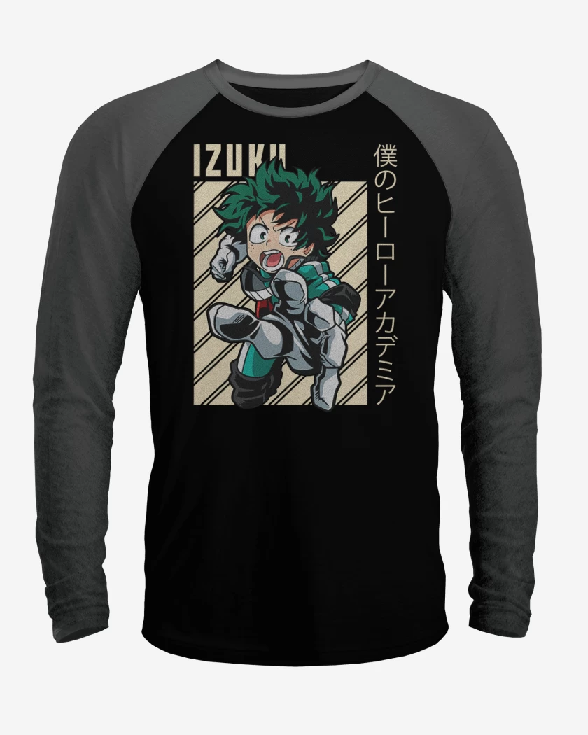 Polera Raglan Izuku midoriya 1 