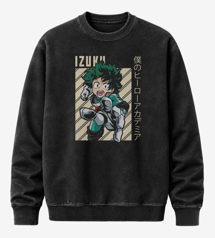 Poleron Polo Acid Wash Izuku midoriya 1 
