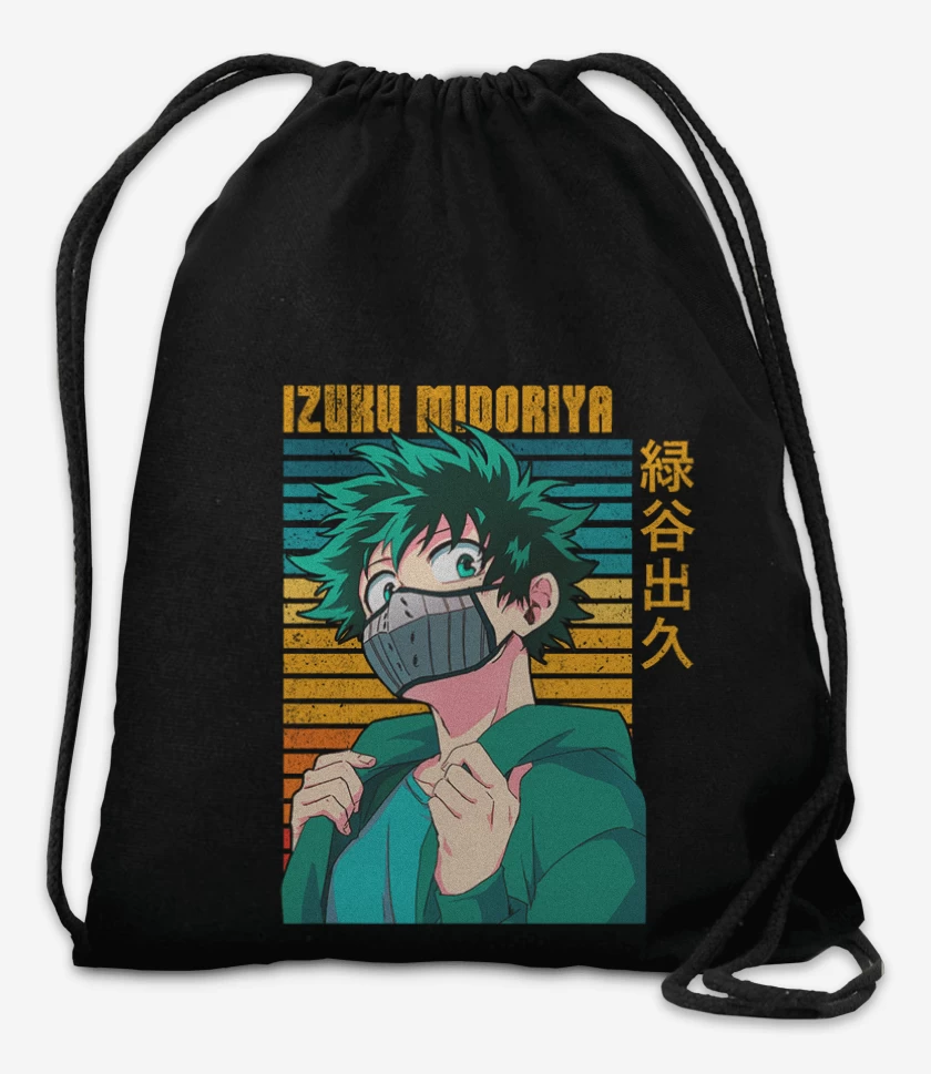 Mochila Negro de Izuku midoriya 3