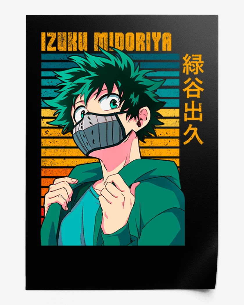 Print Negro de Izuku midoriya 3