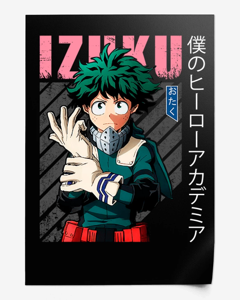 Print Negro de Izuku midoriya 4