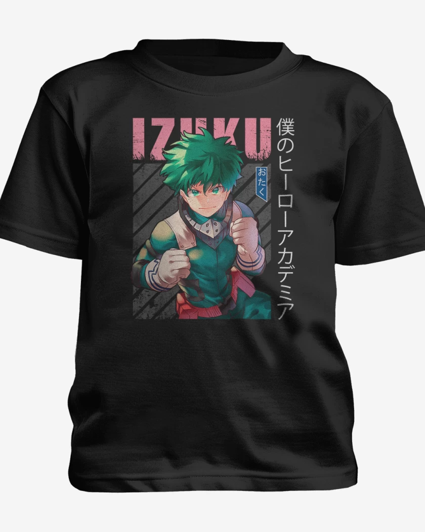Polera de niño Negro de Izuku midoriya 5