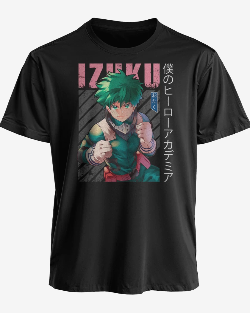 Polera premium Negro de Izuku midoriya 5