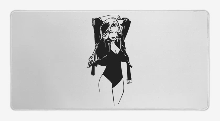 Mouse pad Gamer Blanco de Woman