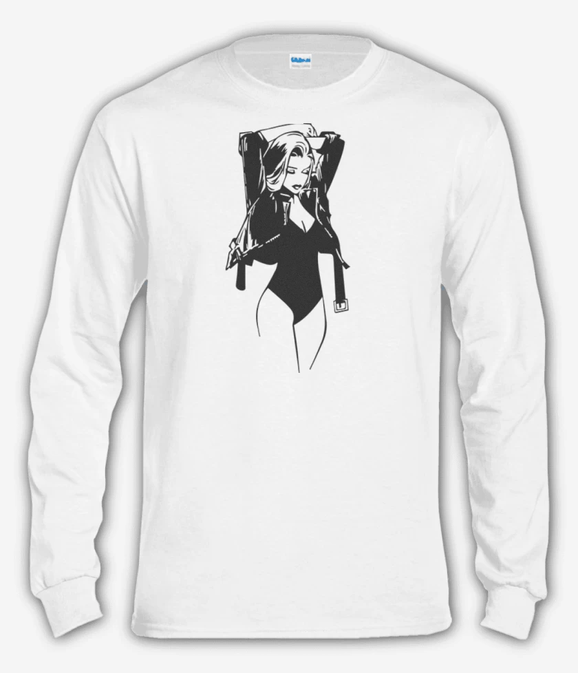 Polera manga larga Blanco de Woman