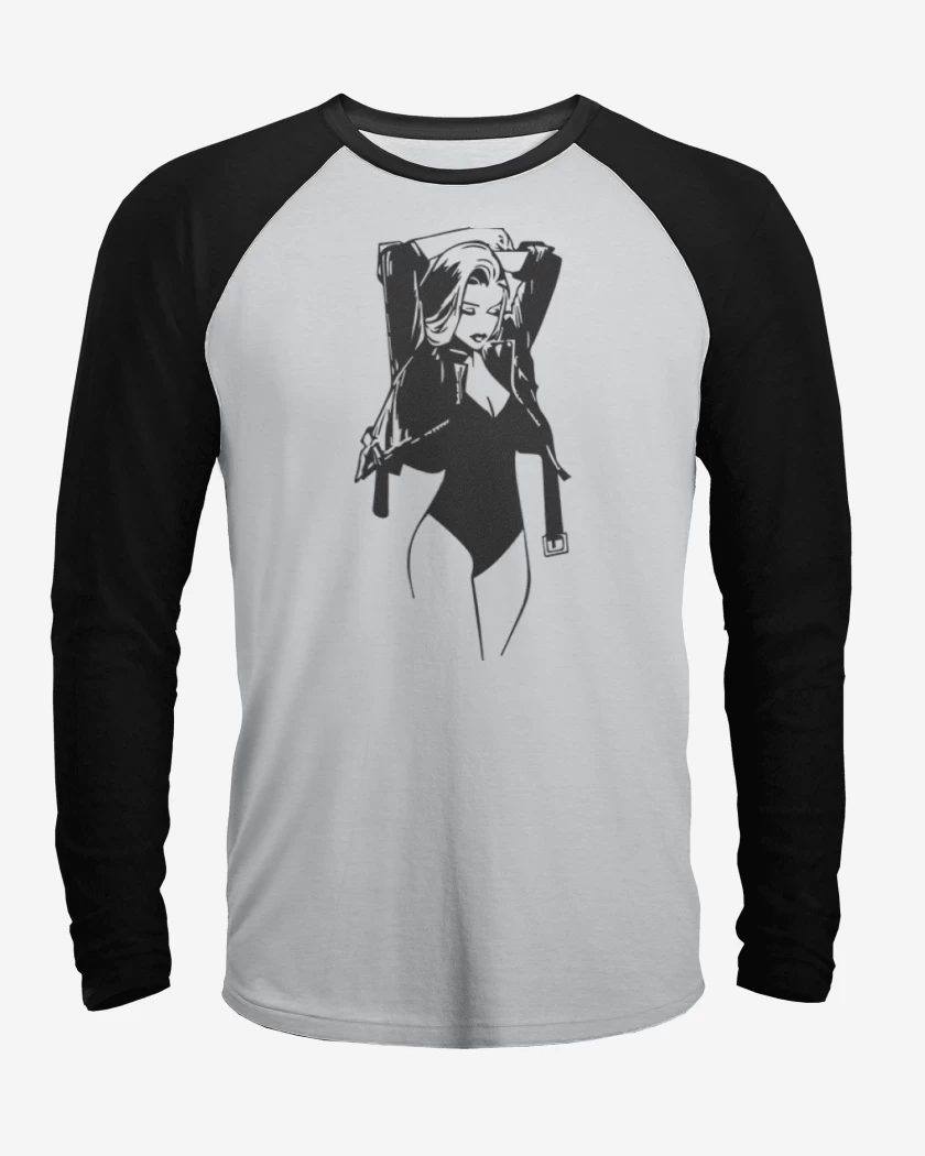 Polera Raglan Blanco / Negro de Woman