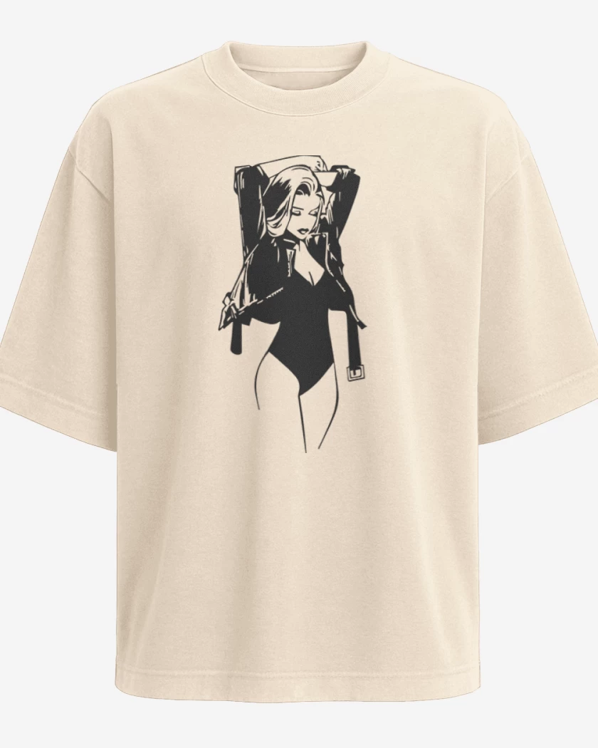 Polera Oversize Beige de Woman
