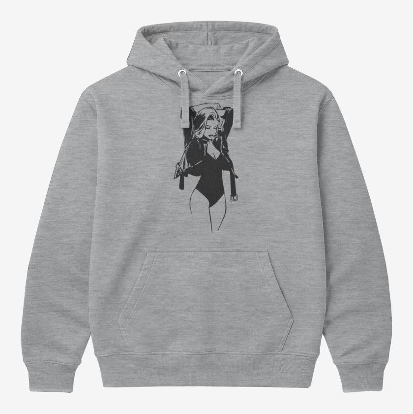 Polerón Canguro Gris Melange de Woman