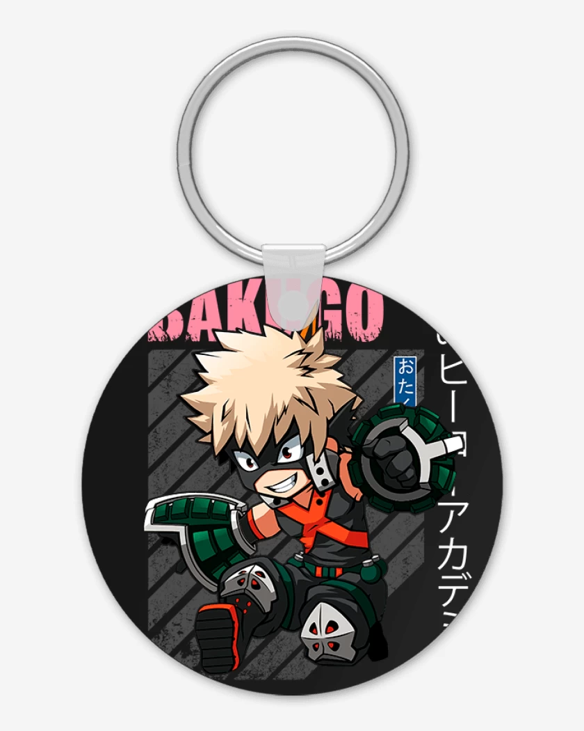 Llavero Negro de Katsuki bakugo 1