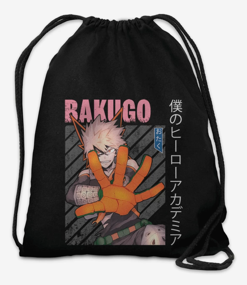 Mochila Negro de Bakugo 1