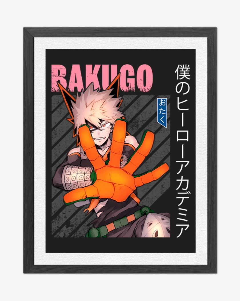 Cuadro decorativo Negro de Bakugo 1