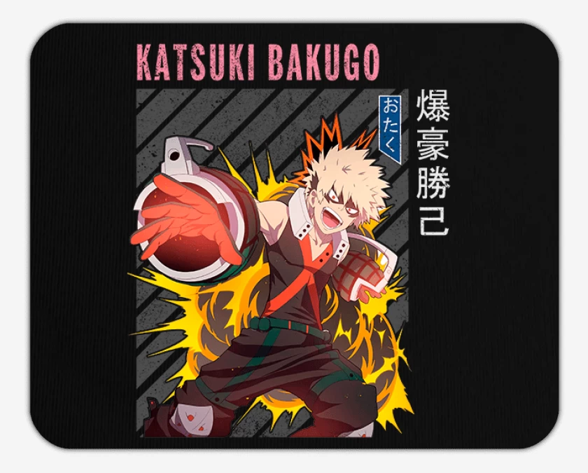 Mousepad Negro de Katsuki Bakugo 2