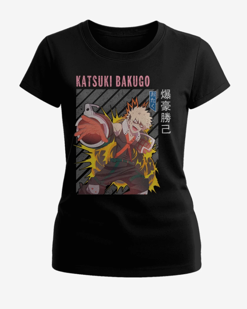 Polera de Mujer Katsuki Bakugo 2