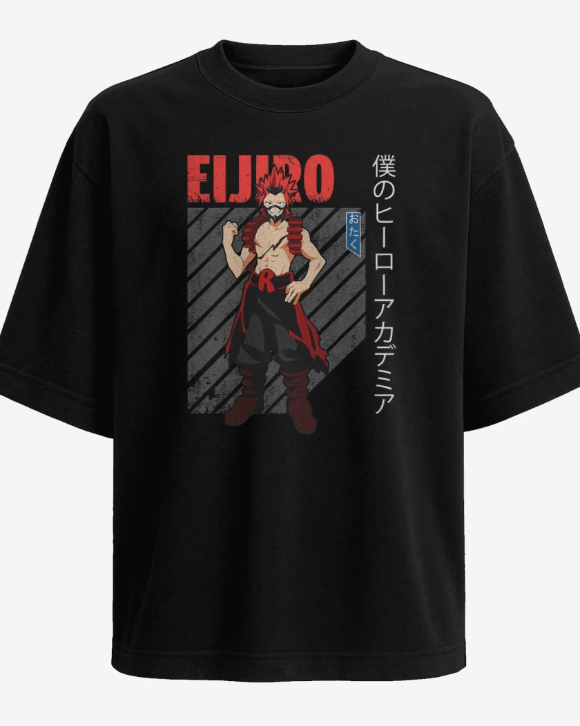 Polera Oversize Negro de eijiro kirishima