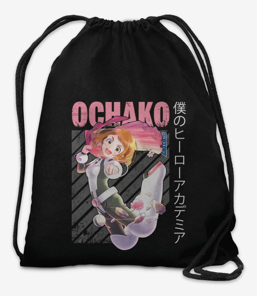 Mochila Negro de Ochaco uraraka 1