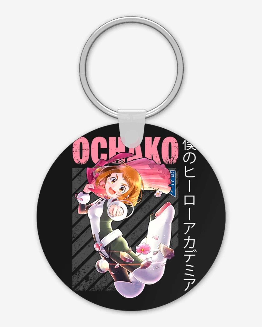 Llavero Negro de Ochaco uraraka 1