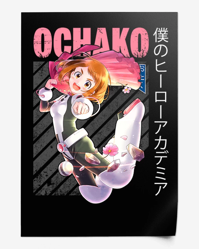 Print Negro de Ochaco uraraka 1