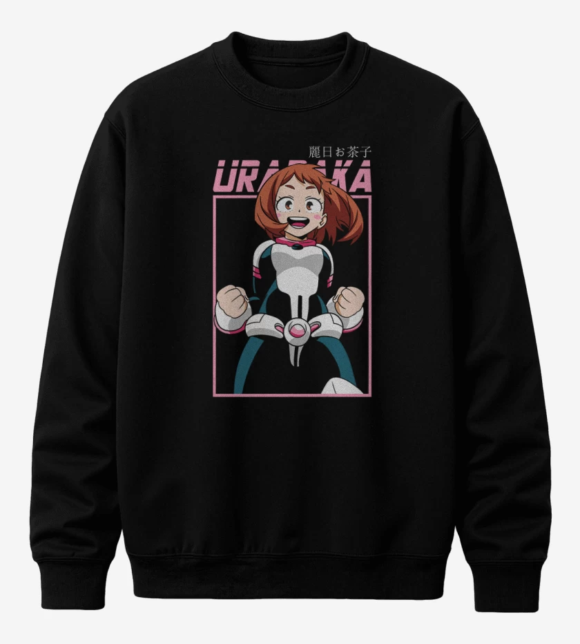 Poleron polo Negro de Uraraka