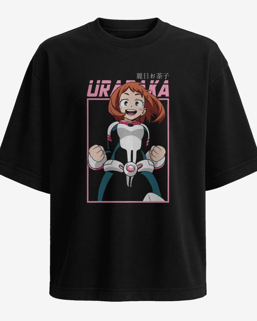 Polera Oversize Negro de Uraraka
