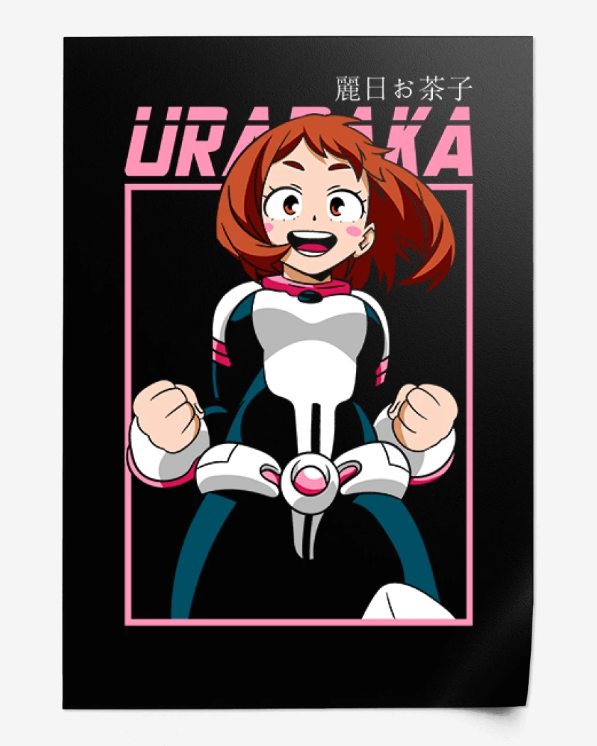 Print Negro de Uraraka