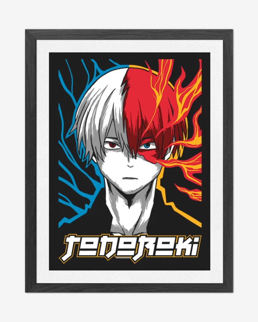 Cuadro decorativo Negro de Todoroki