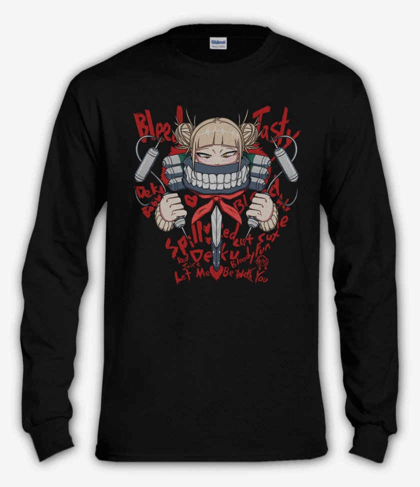Polera manga larga Negro de Toga Bleed